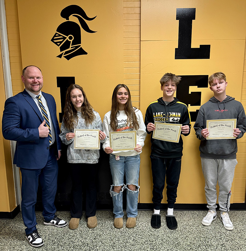 Lake-Lehman Jr. Sr. High School - March 2025 - Students of the Month!