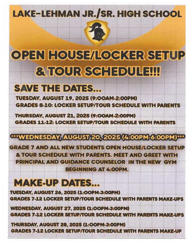 2025-2026 Open House flyer