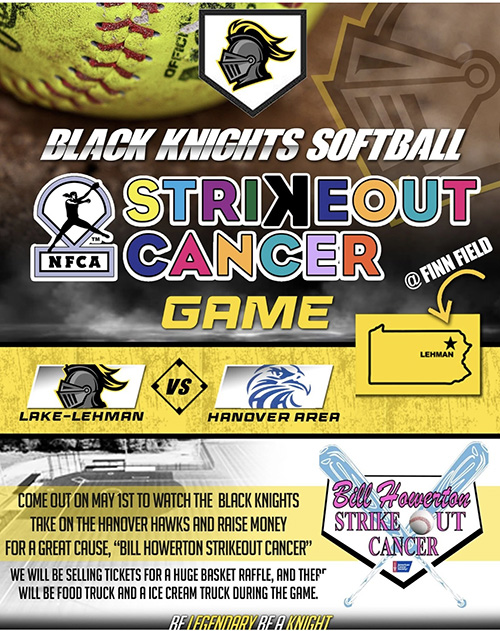 Strike Out Cancer event flyer