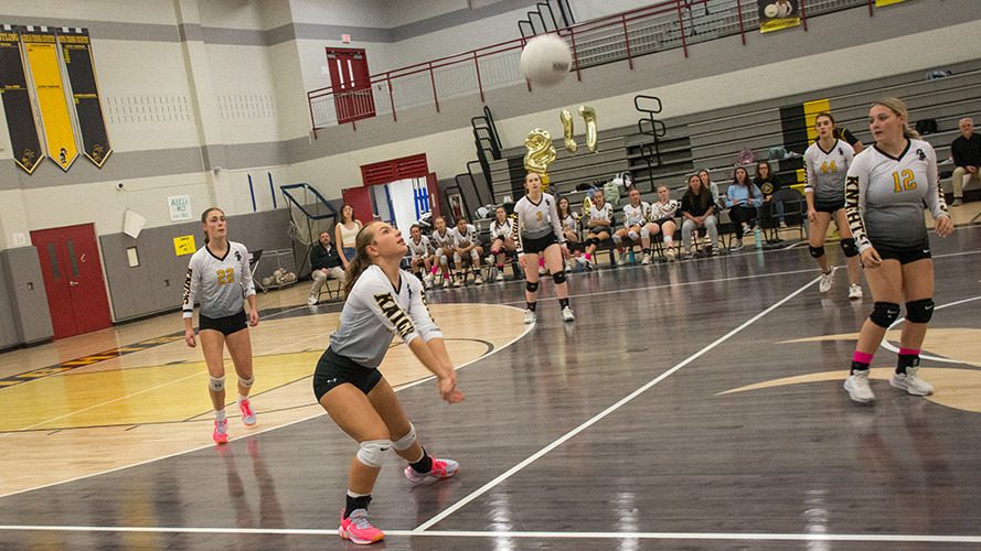 Girls volleyball game